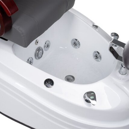 Professional electric podiatry chair for pedicure procedures with massage function BR-2307, grey color 2 Professional electric podiatry chair for pedicure procedures with massage function BR-2307, grey color 2