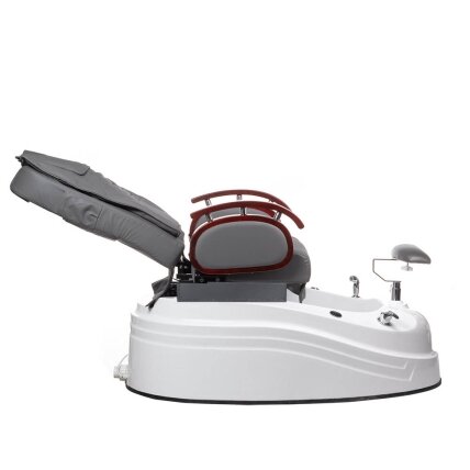 Professional electric podiatry chair for pedicure procedures with massage function BR-2307, grey color 5 Professional electric podiatry chair for pedicure procedures with massage function BR-2307, grey color 5