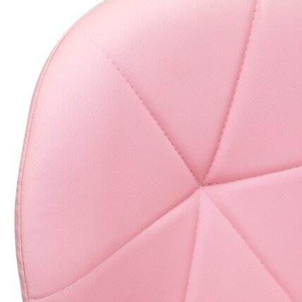 Professional beauty salon chair with wheels QS-06G, pink color 4 Professional beauty salon chair with wheels QS-06G, pink color 4
