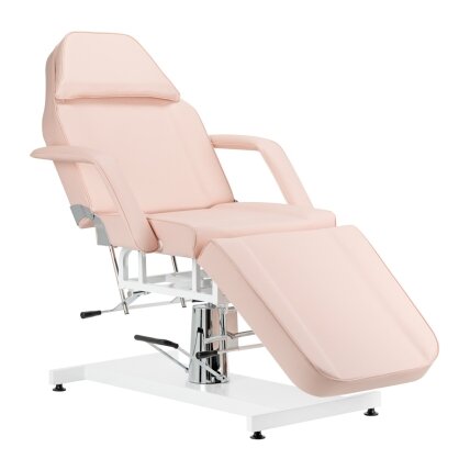 Professional hydraulic cosmetology bed BASIC 210, pink color Professional hydraulic cosmetology bed BASIC 210, pink color