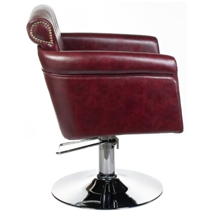 Professional hairdressing chair ALBERTO BH-8038, bordo color 2 Professional hairdressing chair ALBERTO BH-8038, bordo color 2