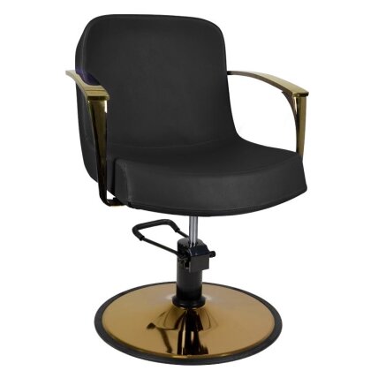 Professional barber chair GABBIANO BOLONIA , black color