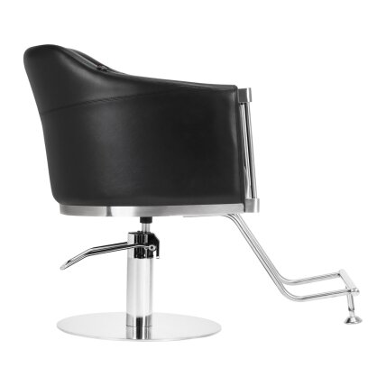 Professional hairdressing chair GABBIANO BURGOS, black color 2 Professional hairdressing chair GABBIANO BURGOS, black color 2