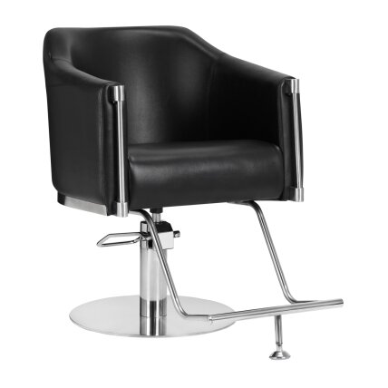 Professional hairdressing chair GABBIANO BURGOS, black color Professional hairdressing chair GABBIANO BURGOS, black color