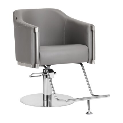 Professional hairdressing chair GABBIANO BURGOS, gray color
