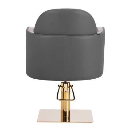 Professional hairdressing chair GABBIANO MALAGA, gray with gold details 3 Professional hairdressing chair GABBIANO MALAGA, gray with gold details 3