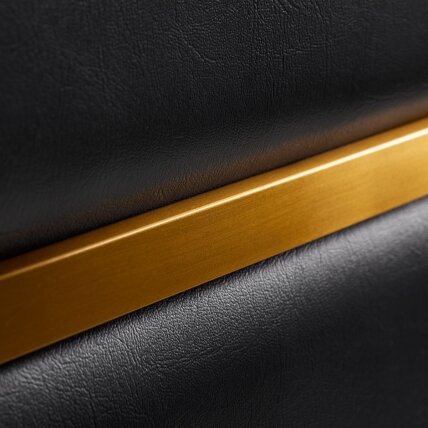 Professional hairdressing chair GABBIANO TOLEDO, black with gold details 7 Professional hairdressing chair GABBIANO TOLEDO, black with gold details 7