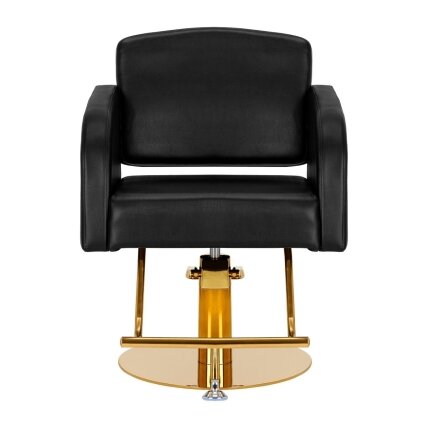 Professional hairdressing chair GABBIANO TURIN, black with gold details 1 Professional hairdressing chair GABBIANO TURIN, black with gold details 1