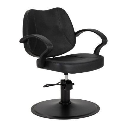 Profesionali kirpyklos kėdė HAIR SYSTEM A055B, juodos spalvos