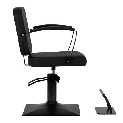 Profesionali kirpyklos kėdė HAIR SYSTEM EDGE, juodos spalvos 2