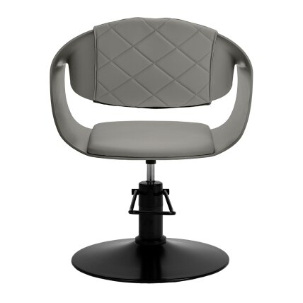 Profesionali kirpyklos kėdė HAIR SYSTEM HALO, pilkos spalvos 3