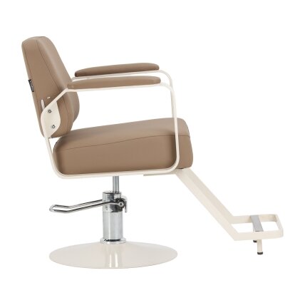 Professional barber chair OMEGA AURORA, light brown 1 Professional barber chair OMEGA AURORA, light brown 1
