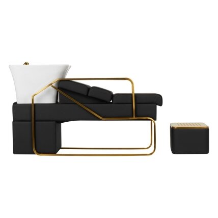 Professional sink for hairdressers GABBIANO DIANA, black/gold color 1 Professional sink for hairdressers GABBIANO DIANA, black/gold color 1