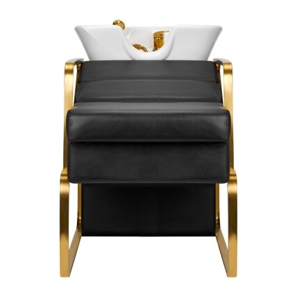 Professional sink for hairdressers GABBIANO DIANA, black/gold color 2