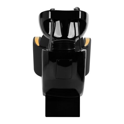 Professional hairdressing sink GABBIANO MALAGA, black with golden armrests 2 Professional hairdressing sink GABBIANO MALAGA, black with golden armrests 2