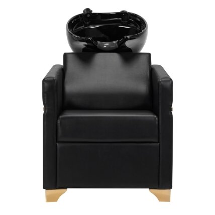 Professional hairdressing sink GABBIANO TOLEDO, black with gold details 2 Professional hairdressing sink GABBIANO TOLEDO, black with gold details 2