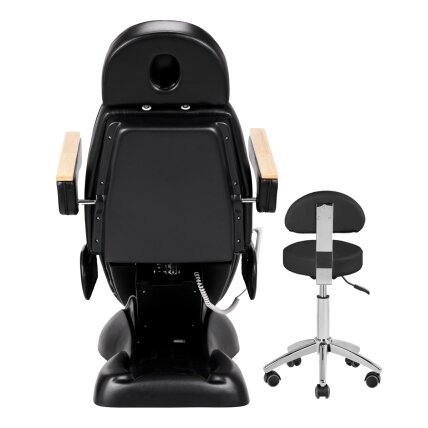 Profesionali kosmetolgonė lova grožio salonams SILLON LUX 273B + meistro kėdutė №304 juodos spalvos 8 Profesionali kosmetolgonė lova grožio salonams SILLON LUX 273B + meistro kėdutė №304 juodos spalvos 8