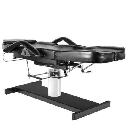 Professional cosmetic hydraulic bed / bed A 210C PEDI, black with adjustable seat angle 1 Professional cosmetic hydraulic bed / bed A 210C PEDI, black with adjustable seat angle 1