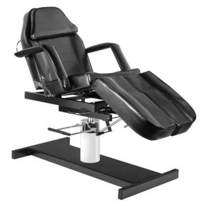 Professional cosmetic hydraulic bed / bed A 210C PEDI, black with adjustable seat angle Professional cosmetic hydraulic bed / bed A 210C PEDI, black with adjustable seat angle