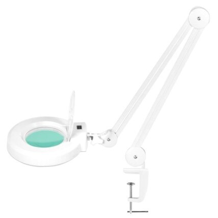 Professional cosmetic LED lamp with magnifier S5 (surface attached), white color Professional cosmetic LED lamp with magnifier S5 (surface attached), white color