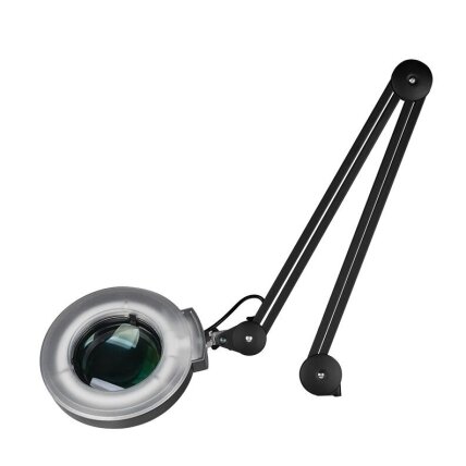 Professional cosmetology lamp - magnifying glass S4, 12W with stand, black 2 Professional cosmetology lamp - magnifying glass S4, 12W with stand, black 2