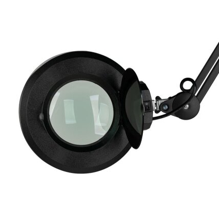 Professional cosmetology lamp - magnifying glass S4, 12W with stand, black 4