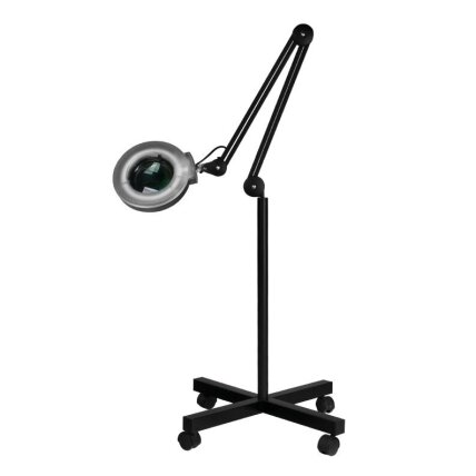 Professional cosmetology lamp - magnifying glass S4, 12W with stand, black Professional cosmetology lamp - magnifying glass S4, 12W with stand, black