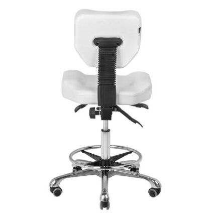 Professional cosmetology chair with backrest A-4299, white color 3 Professional cosmetology chair with backrest A-4299, white color 3