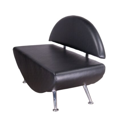 Profesionali laukiamojo sofa Carini BD-6710, juodos spalvos 2 Profesionali laukiamojo sofa Carini BD-6710, juodos spalvos 2