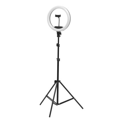 Profesionali makiažo lempa RING LIGHT 13"" LED su stovu, 36W Profesionali makiažo lempa RING LIGHT 13"" LED su stovu, 36W