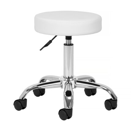 Professional master chair - saddle for beauticians AM-310 V, white