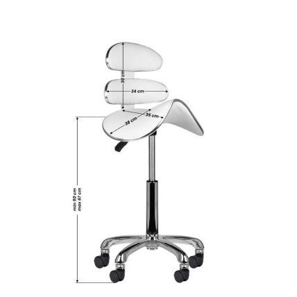 Professional master rope type chair AM-880, white color 4