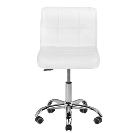Professional master chair for beauticians with castors A-5299, white 2