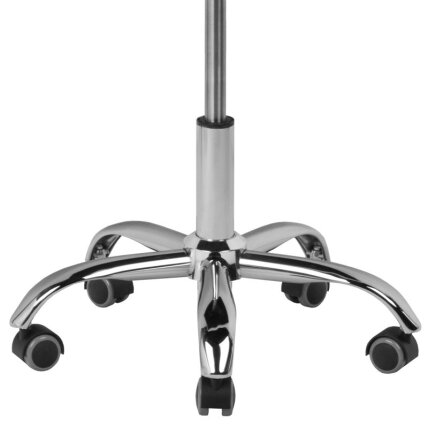 Professional master chair for beauticians with castors A-5299, white 4
