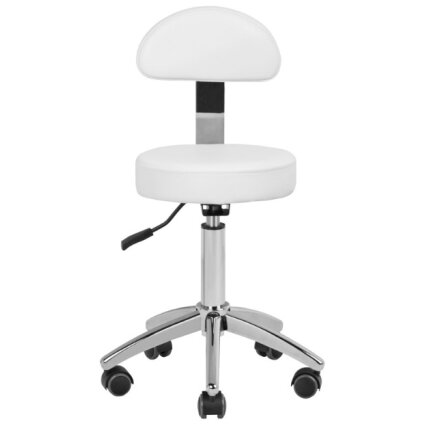 Professional master chair for beauticians AM-304, white color 1