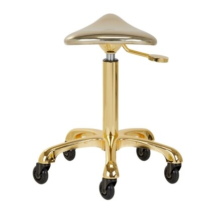 Profesionali meistro kėdutė kosmetologams bei grožio salonams FINE GOLD ROLL SPEED, auksinės spalvos 2 Profesionali meistro kėdutė kosmetologams bei grožio salonams FINE GOLD ROLL SPEED, auksinės spalvos 2