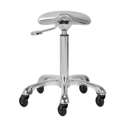 Profesionali meistro kėdutė kosmetologams bei grožio salonams FINE SILVER ROLL SPEED, chromo spalvos 2 Profesionali meistro kėdutė kosmetologams bei grožio salonams FINE SILVER ROLL SPEED, chromo spalvos 2