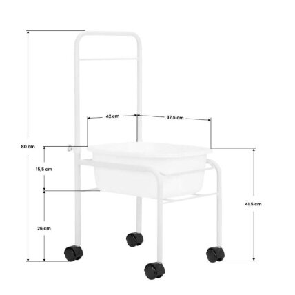 Professional pedicure bath for podological work, white color 4 Professional pedicure bath for podological work, white color 4