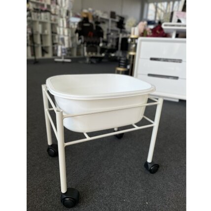 Profesionali pedikiūro vonelė su plieniniu pakoju podologiniams darbams SIMPLE, baltos spalvos 7