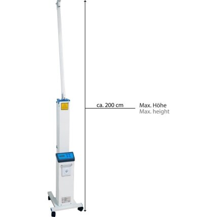 Profesionali UV-C lempa patalpoms ir paviršiams dezinfekuoti su ratukais GOOD CONNECTIONS UVC-0001, 60 W 2