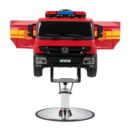 Profesionali vaikiška kėdė kirpykloms GABBIANO FIRE ENGINE, raudonos spalvos 3