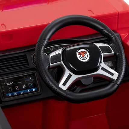 Profesionali vaikiška kėdė kirpykloms GABBIANO FIRE ENGINE, raudonos spalvos 5