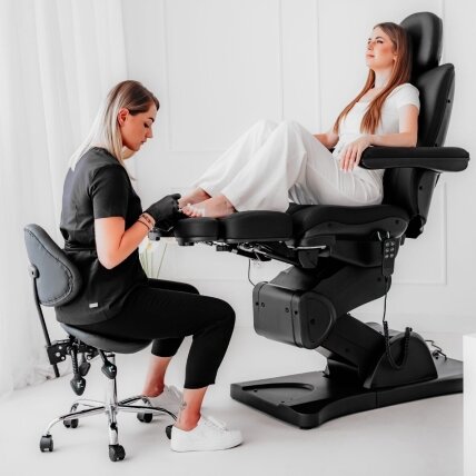 Professional electric podiatry chair SORINA PRO7, black 11