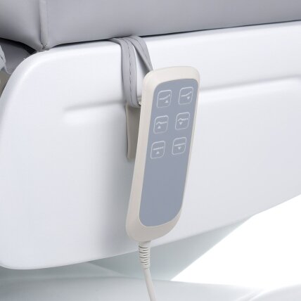 Profesionalus elektrinis gultas-lova kosmetologams LUX BW-273B, 3 variklių, šviesiai pilkos spalvos 6 Profesionalus elektrinis gultas-lova kosmetologams LUX BW-273B, 3 variklių, šviesiai pilkos spalvos 6