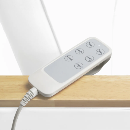 Profesionalus elektrinis gultas-lova kosmetologams SILLON LUX 273B, 3 variklių, baltos spalvos 12
