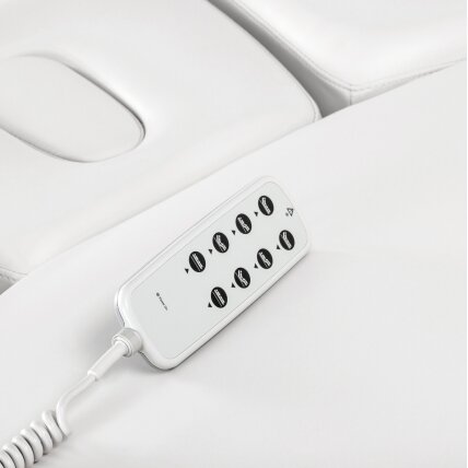 Profesionalus elektrinis masažo ir SPA gultas SILLON RELAX, baltos spalvos su šviesiu pagrindu 16