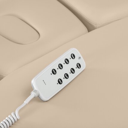 Profesionalus elektrinis masažo ir SPA gultas SILLON RELAX, smėlio spalvos su šviesiu pagrindu 16