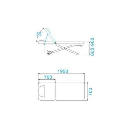 Profesionalus elektrinis masažo stalas-gultas AZZURRO 329E (1 variklis), baltos spalvos 1 Profesionalus elektrinis masažo stalas-gultas AZZURRO 329E (1 variklis), baltos spalvos 1