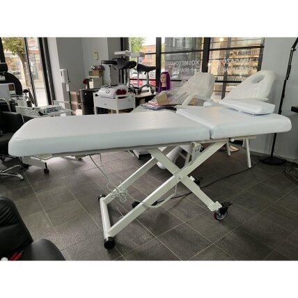 Profesionalus elektrinis masažo stalas-gultas AZZURRO 329E (1 variklis), baltos spalvos 5 Profesionalus elektrinis masažo stalas-gultas AZZURRO 329E (1 variklis), baltos spalvos 5