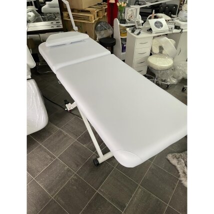 Profesionalus elektrinis masažo stalas-gultas AZZURRO 329E (1 variklis), baltos spalvos 6
